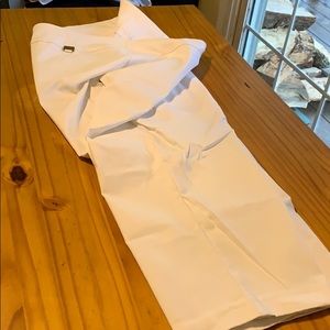 White flat front Capri